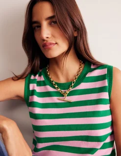 Collier chaîne épaisse à barre en T