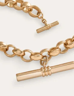 Collier chaîne épaisse à barre en T