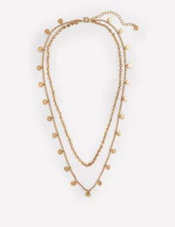 Collier martelé et superposé à disques