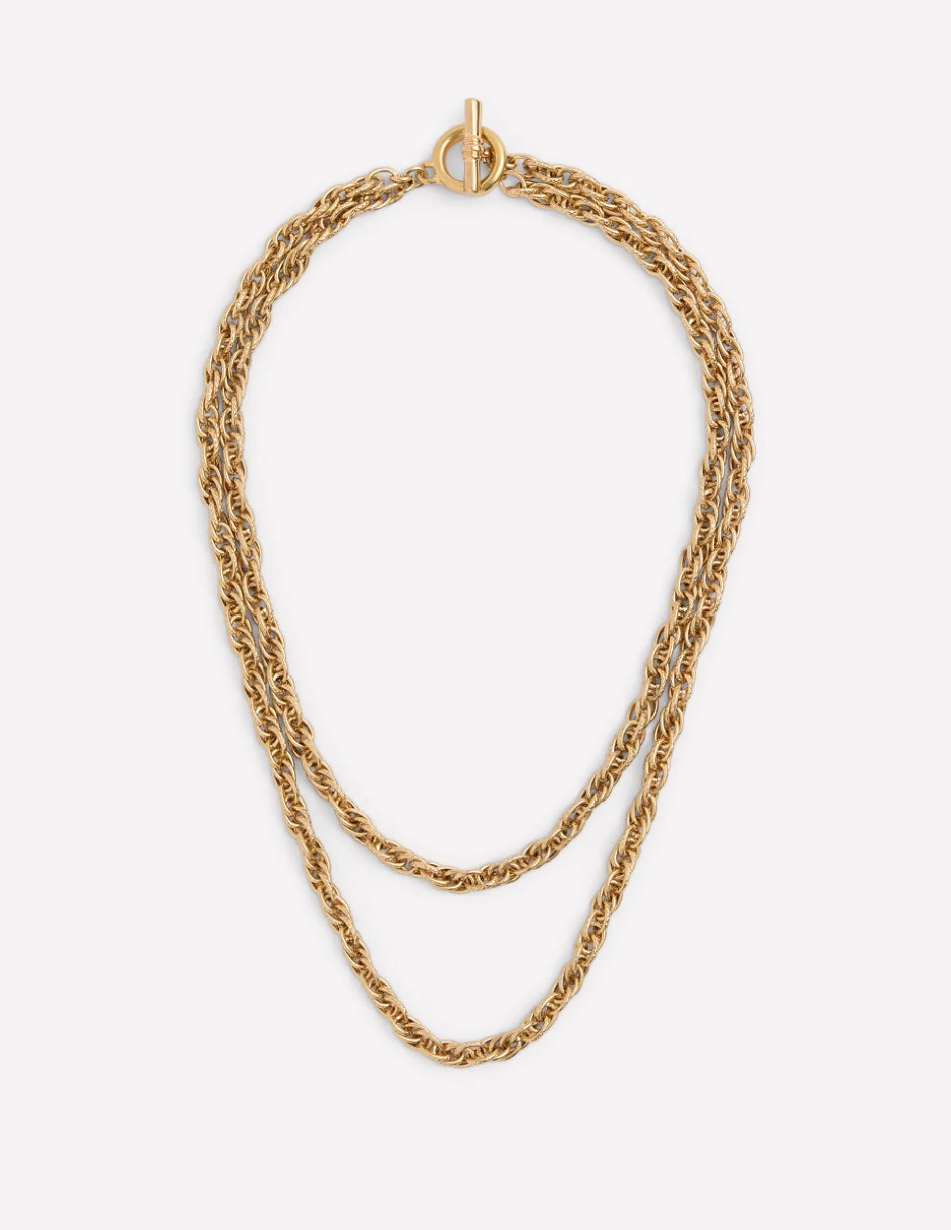 Collier torsadé vintage effet accumulation