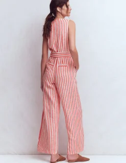 Combinaison Laura à col V en lin