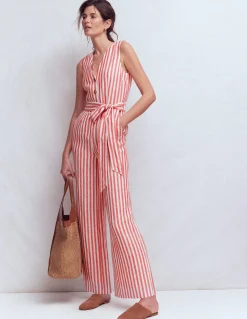 Combinaison Laura à col V en lin