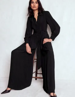 Combinaison palazzo boutonnée