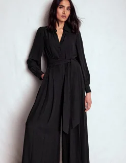 Combinaison palazzo boutonnée