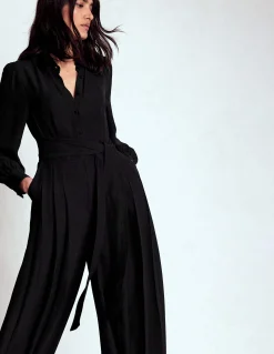 Combinaison palazzo boutonnée