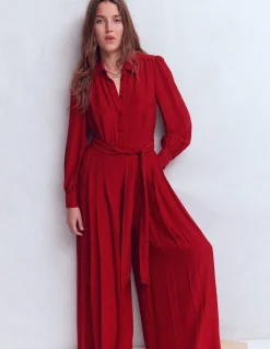 Combinaison palazzo boutonnée