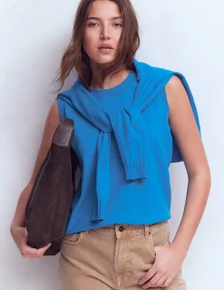 Débardeur à col rond Emilia en coton