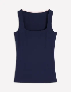 Débardeur double épaisseur à col carré