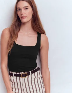 Débardeur double épaisseur à col carré