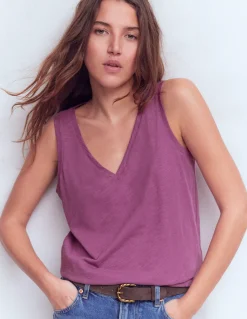 Débardeur flammé à col V