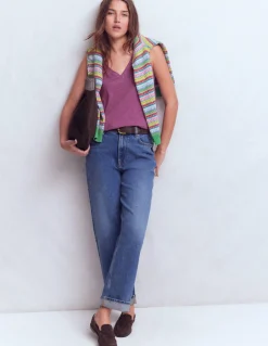 Débardeur flammé à col V