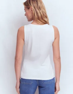 Débardeur Flora ultra-doux à détails en dentelle