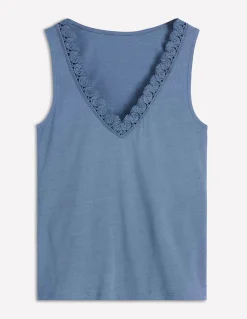 Débardeur Flora ultra-doux à détails en dentelle