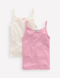 2 débardeurs en pointelle