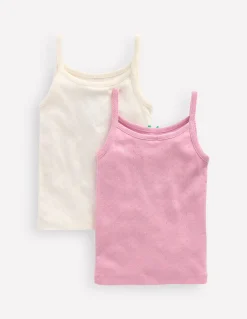 2 débardeurs en pointelle