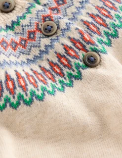 Ensemble en maille motif jacquard