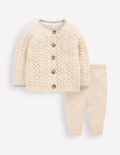 Ensemble en maille torsadée