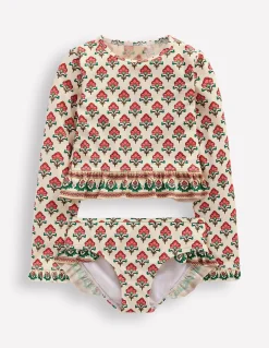 Ensemble volanté à manches longues