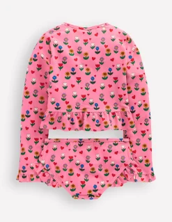 Ensemble volanté à manches longues