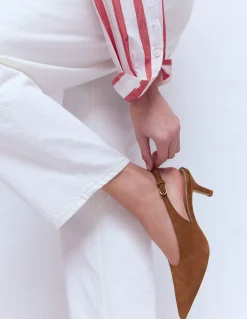 Escarpins couvrants à bride arrière