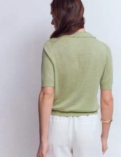 Gilet à col Agnes en lin