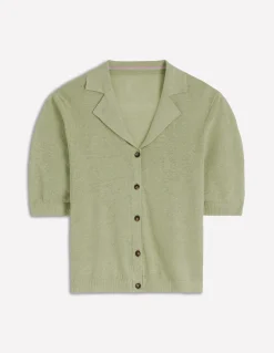 Gilet à col Agnes en lin