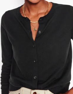 Gilet col rond Emilia en coton