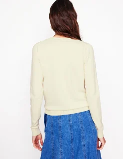 Gilet col rond Emilia en coton