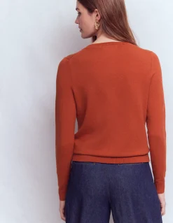 Gilet col rond Emilia en coton