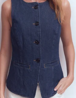 Gilet de costume en jean