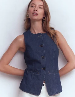 Gilet de costume en jean