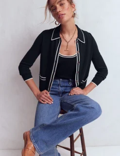 Gilet Liz en maille à col