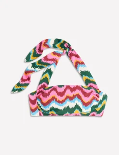 Haut de bikini froncé Kythira