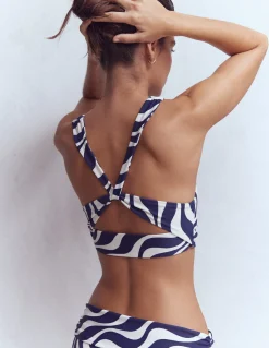 Haut de bikini Mykonos à encolure V échancrée