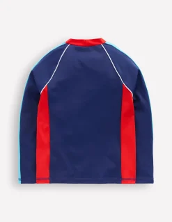 Haut de plage colourblock avec protection solaire