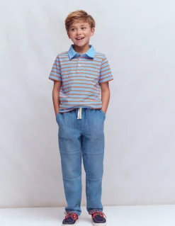 Jean à genoux renforcés