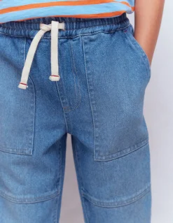 Jean à genoux renforcés