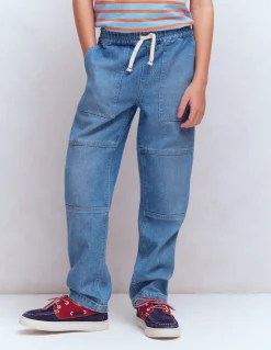 Jean à genoux renforcés