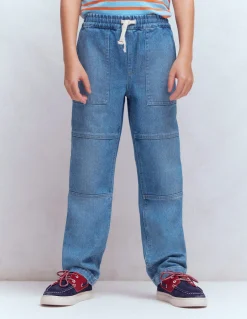 Jean à genoux renforcés