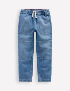 Jean à genoux renforcés