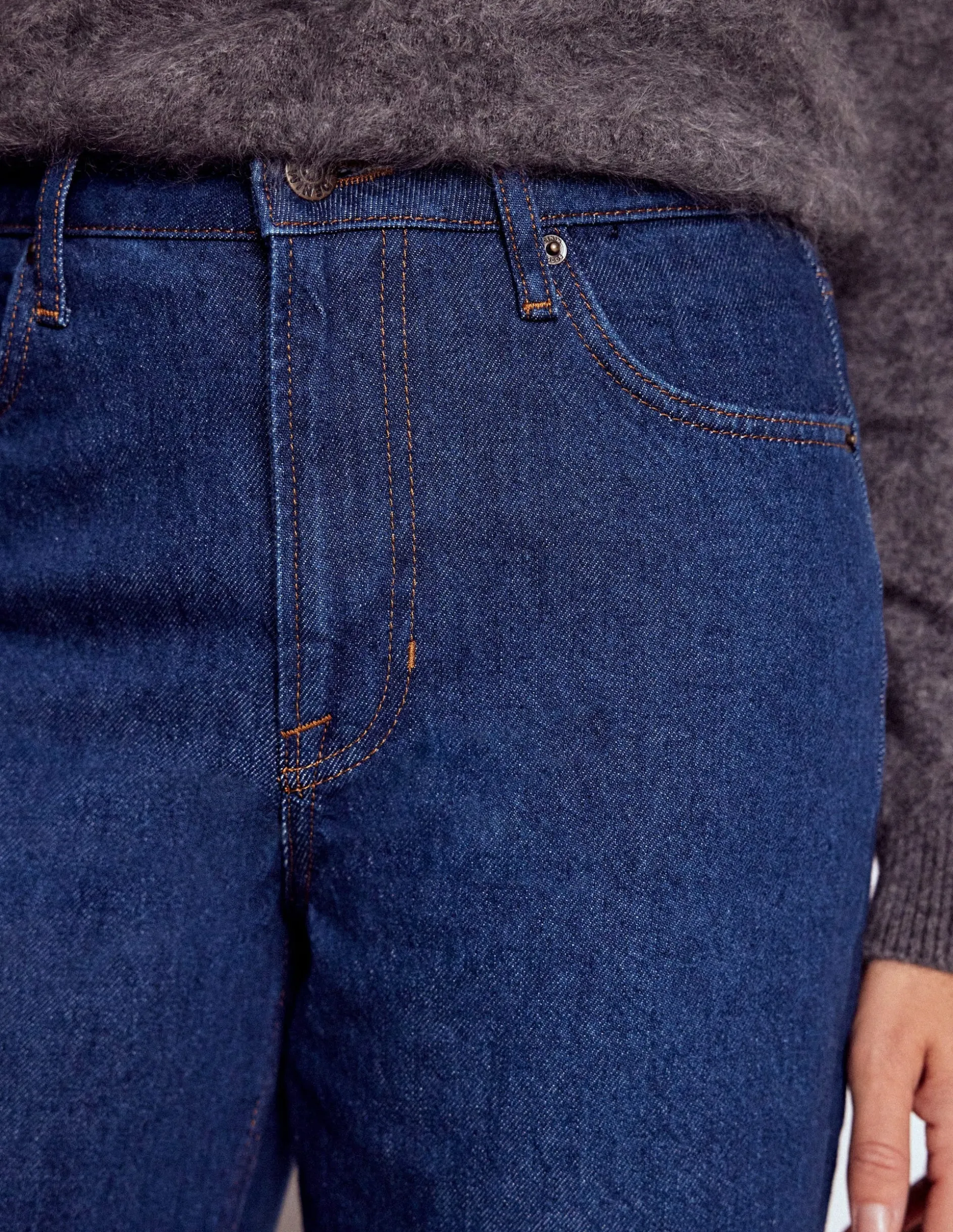 Jean décontracté taille mi-haute