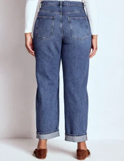 Jean décontracté taille mi-haute