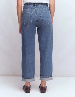 Jean décontracté taille mi-haute