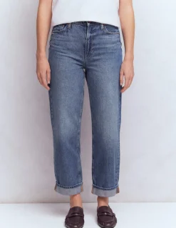 Jean décontracté taille mi-haute