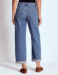 Jean décontracté taille mi-haute