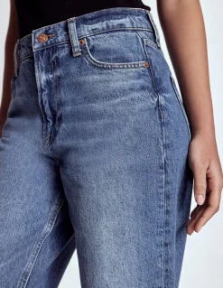 Jean décontracté taille mi-haute