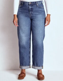 Jean décontracté taille mi-haute