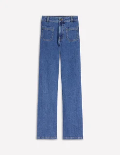Jean droit à poches