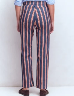 Jean droit à taille haute