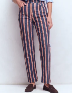 Jean droit à taille haute